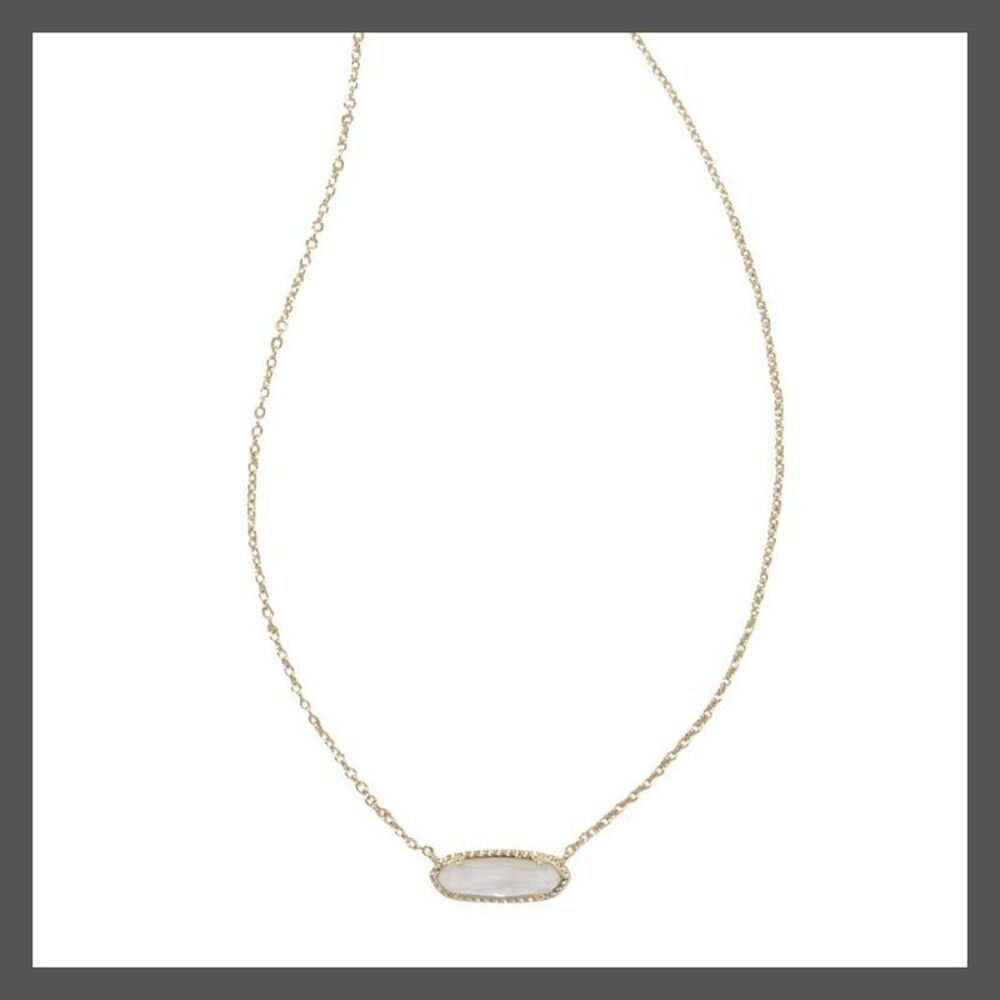 Kendra Scott Eva 14K Gold Over Brass Pendant Necklace - Mother of Pearl